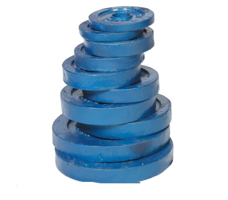 40 KG CAST IRON WEIGHT LIFTING PLATES HOME GYM SET